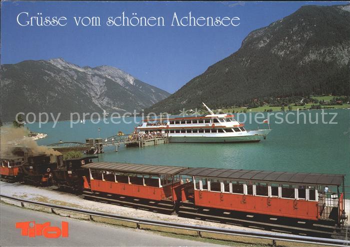 Zahnradbahn Achensee Schiffsstation Seespitz Schiff MS Tirol