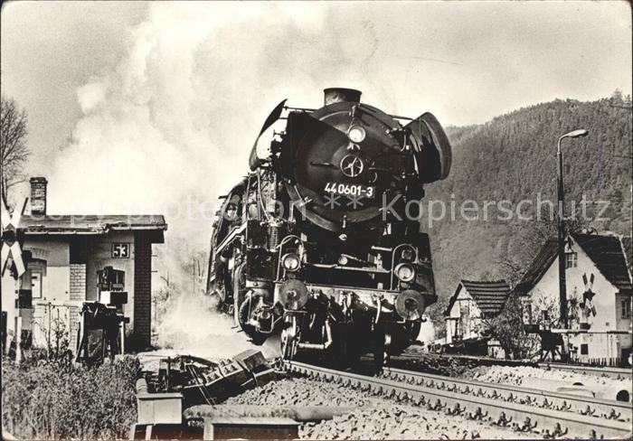 Lokomotive Dampflokomotive Baureihe 44 440601-3 Gueterzug Camburg