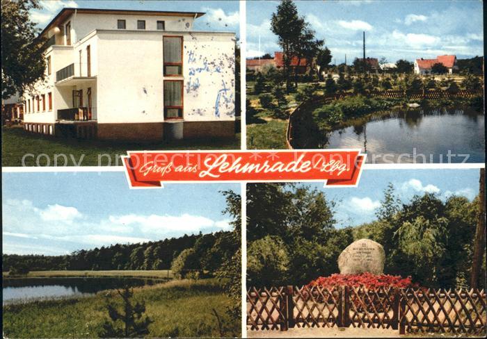 Lehmrade Gedenkstein Teich