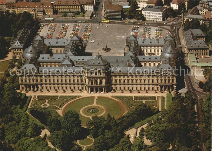 WueRZBURG Bayern Fliegeraufnahme Residenz