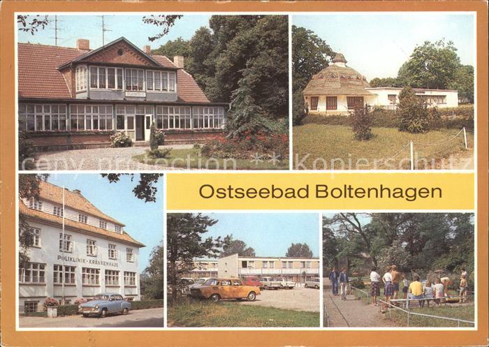 Boltenhagen Ostseebad Haus am Meer Pavillon Bar Poliklinik Krankenhaus Minigolfa