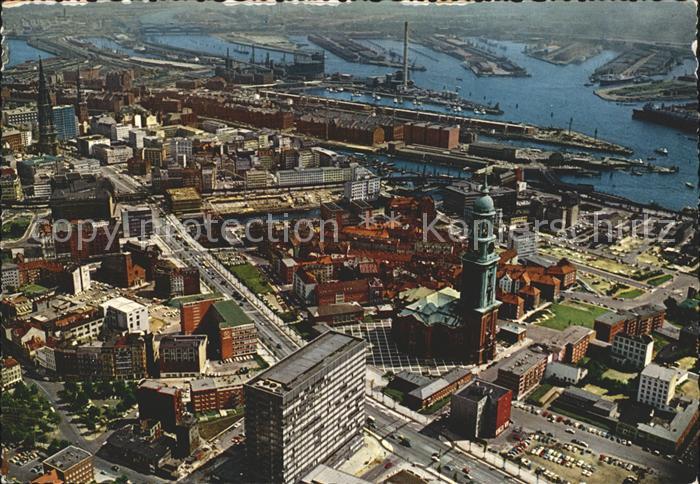 HAMBURG CITY Michel Ost West Strasse Hafen