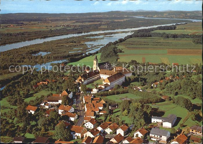 Reichersberg Inn Augustiner Chorherrenstift Fliegeraufnahme