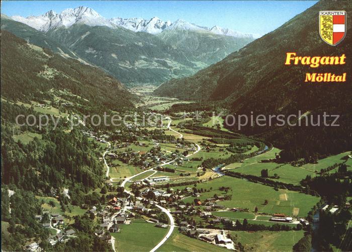 Flattach Fragant Moelltal Raggaschlucht Fliegeraufnahme