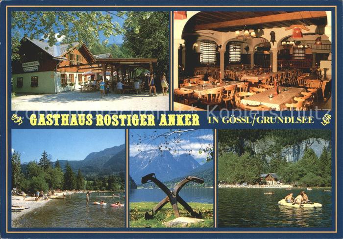 Grundlsee Steiermark Gasthaus Rostiger Anker Boot