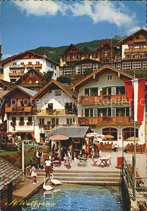 St Wolfgang Wolfgangsee Schiffsanlegeplatz Schwan