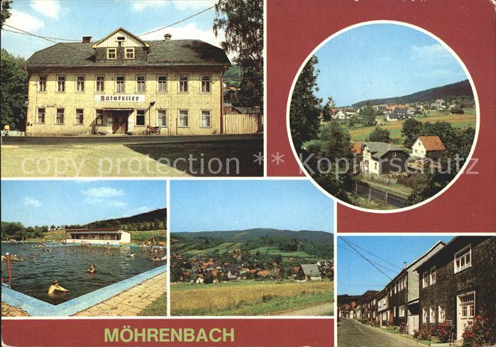 Moehrenbach FDGB Vertargsgaststaette Ratskeller Freibad Friedensstrasse