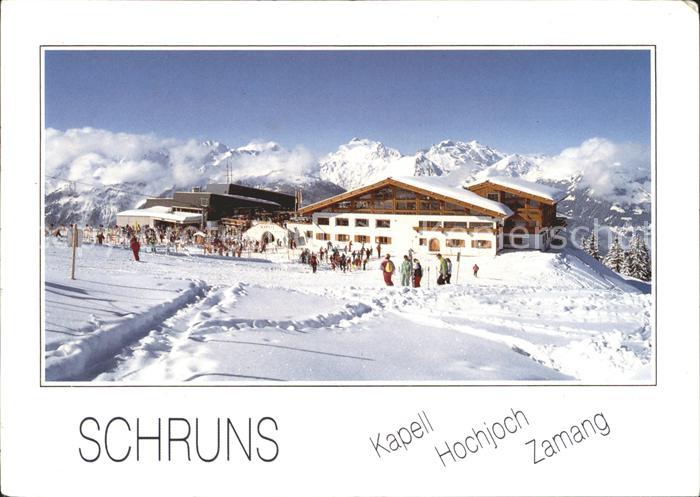 Schruns Vorarlberg Schigebiet Hochjoch Zamang Bergstation Restaurant Kapell Alpe