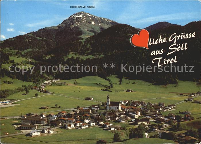 Soell Tirol Wilden Kaiser Hohe Salve Fliegeraufnahme