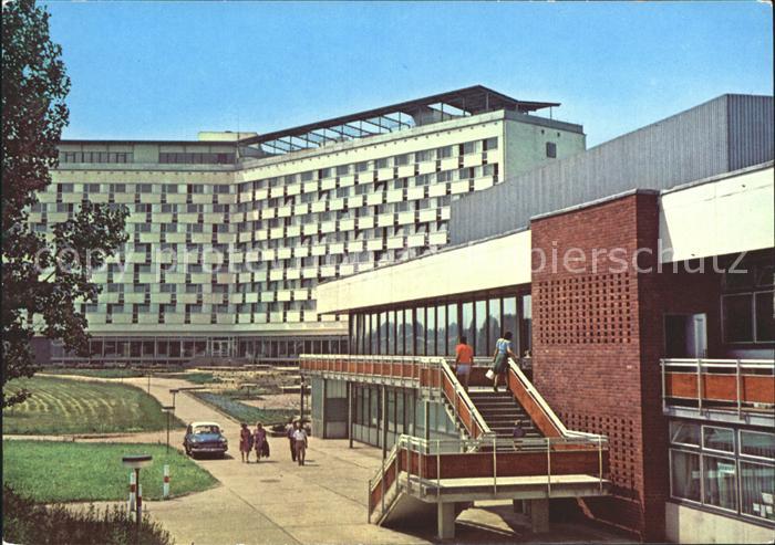 Klink Waren Erholungsheim Herbert Warnke Innenhof gastronomischem Trakt