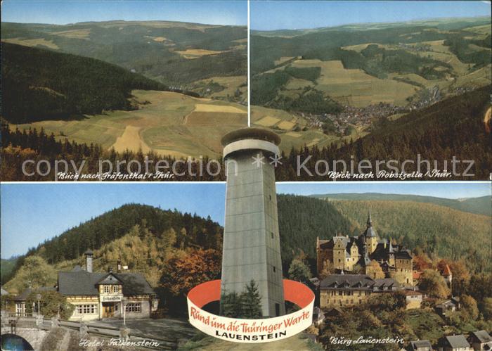 Lauenstein Oberfranken Graefenthal Thueringer Warte Burg Hotel Falkenstein