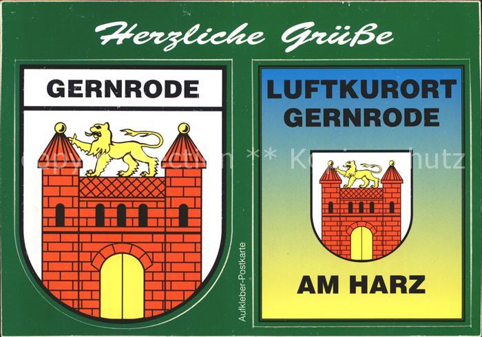Gernrode Harz Aufkleber Postkarte Burg