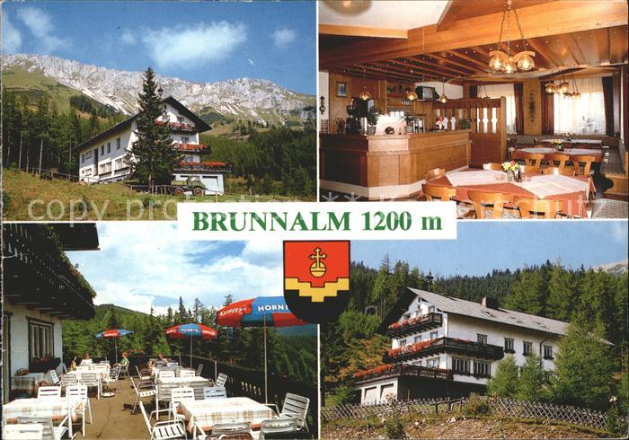 Veitsch Brunnalm Gastraum Terrasse