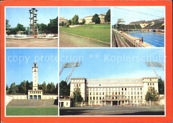 LEIPZIG Sachsen Wasserspiele Sportforum Dt Hochschule fuer Koerperkultur Schwimm