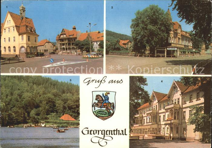 Georgenthal FDGB Heim Clara Zetkin und Dt Hof Cafe Adler Hammerteich Kurhotel