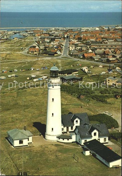 Hirtshals Fyr Panorama Leuchtturm Fliegeraufnahme