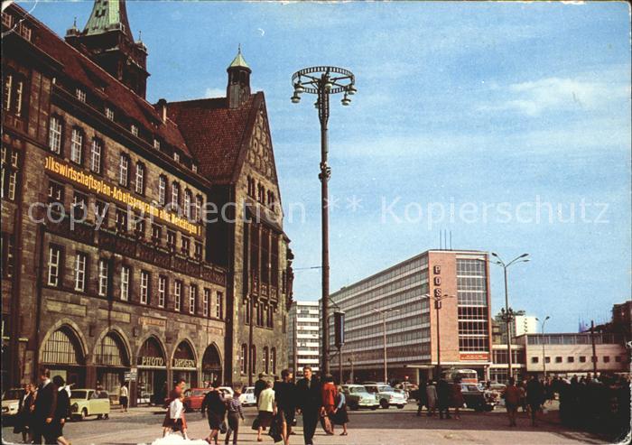 Karl-Marx-Stadt CHEMNITZ Markt mit Rathaus