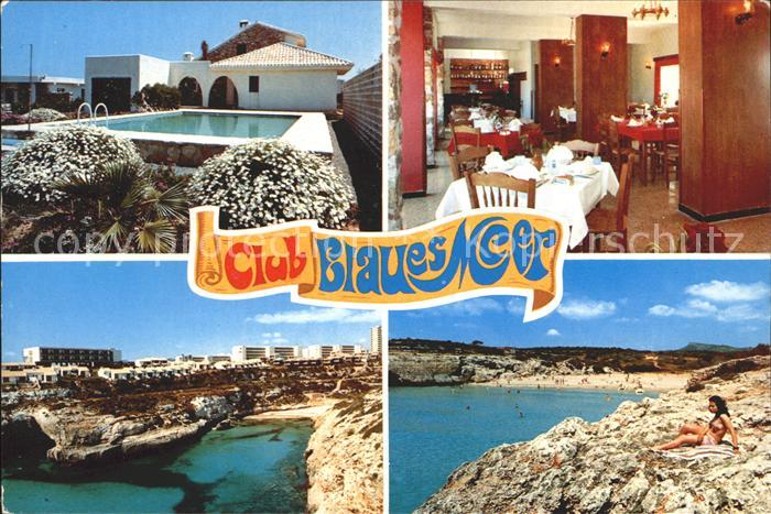 Calas de Mallorca Club Blaues Meer Swimmingpool Gastraum Strandpartie