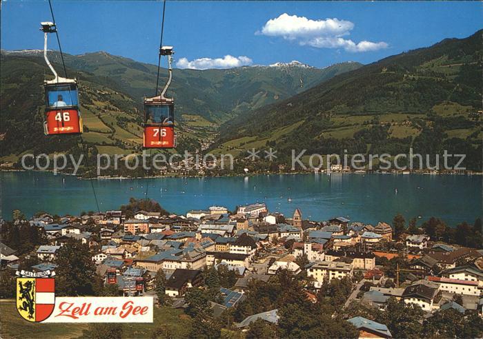 Zell See mit Zeller Bergbahn und Thumersbach