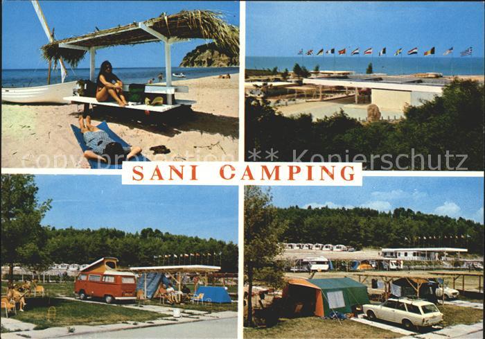Sani Halkidiki Chalkidiki Camping Teilansichten Strandpartie