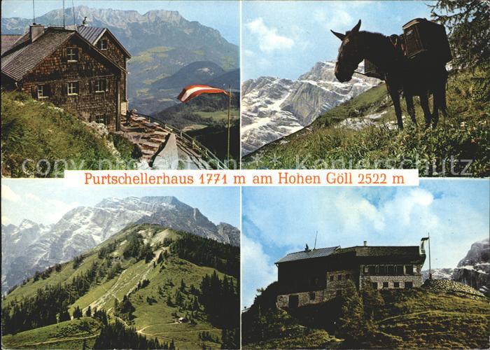 Purtschellerhaus Hoher Goell am Hohen Goell Untersberg Huettenmuli Eckersattel m