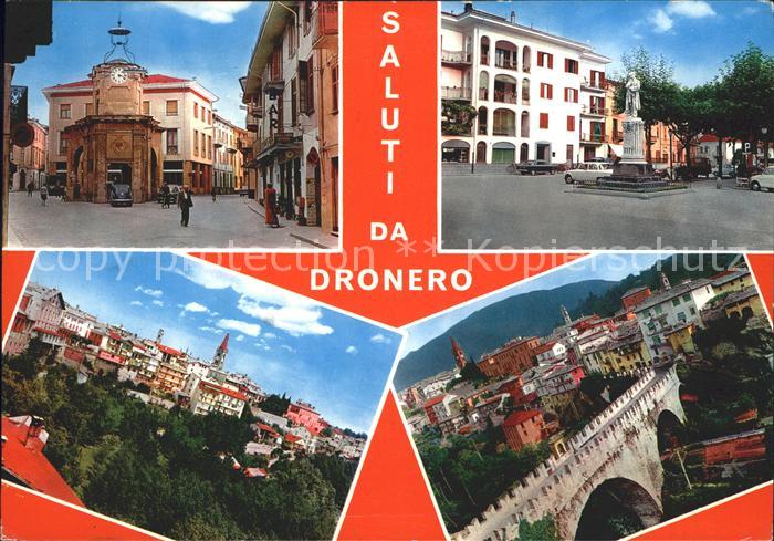 Dronero Cuneo Strassenpartie Denkmal Bruecke