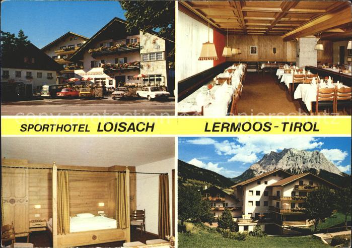 Lermoos Tirol Sporthotel Loisach Gastraum Zimmer