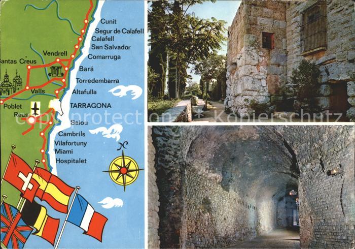 Tarragona Paseo Arqueologico y Galerias del Circo Lageplan