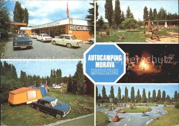 Mueglitz Mohelnice Czechia Autocamping Morava Eingang Spielplatz Lagerfeuer Kind