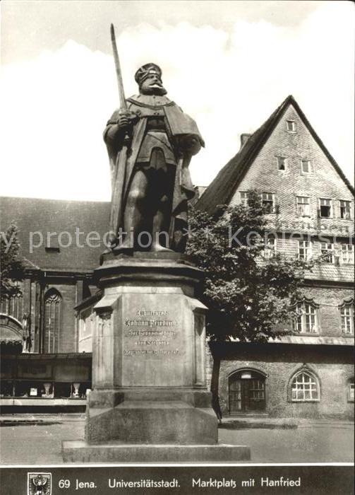 Jena Marktplatz mit Hanfried