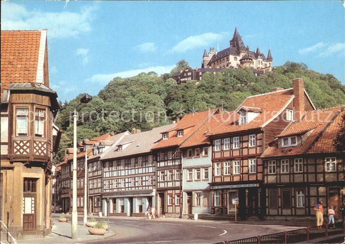 Wernigerode Harz Schoene Ecke mit Feudalmuseum und Schloss Wernigerode