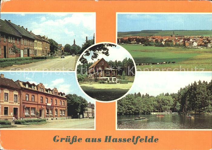 Hasselfelde Breite Str Panorama FDGB Erholungsheime Tannenwald und Zur Krone Gon