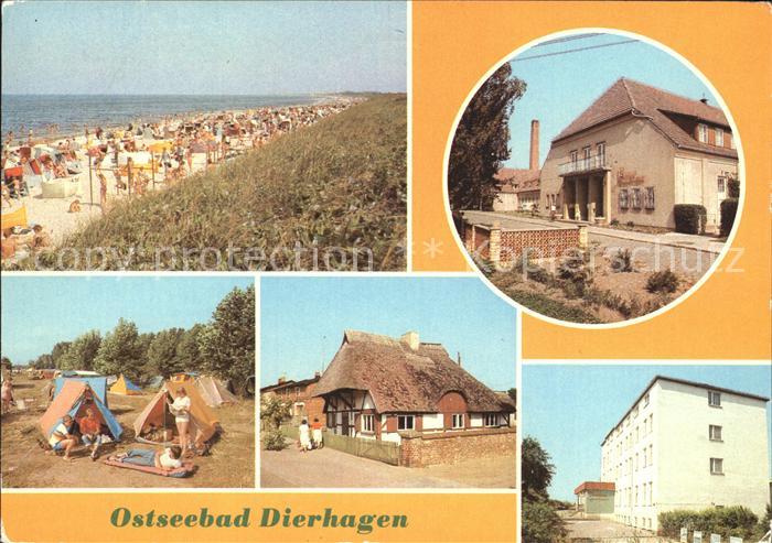 Dierhagen Ostseebad Strand FDGB Erholungsheim Ernst Moritz Arndt Campingplatz Bu