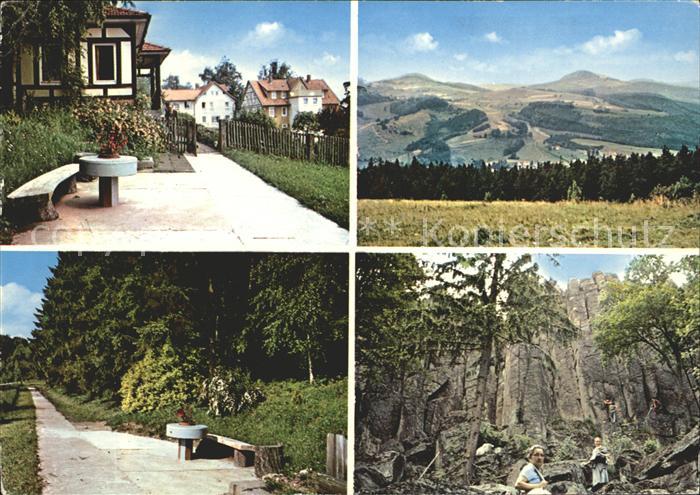 Hohenroda Hessen Christl Erholungsheim Panorama Felsformation