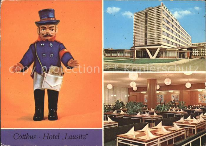 Cottbus Hotel Lausitz Gastraum Postbote
