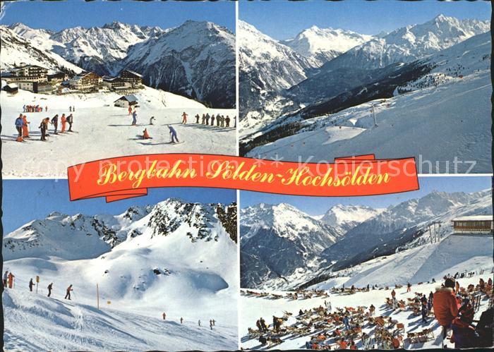 Soelden oetztal Hochsoelden Blick auf Soelden Skigebiet Hainbachkarlift Restaura