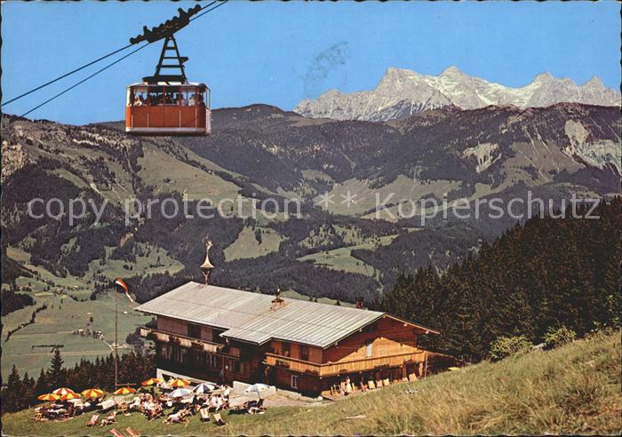 St Johann Tirol Angerer Alm am Kitzbueheler Horn Luftseilbahn Loferer Steinberge