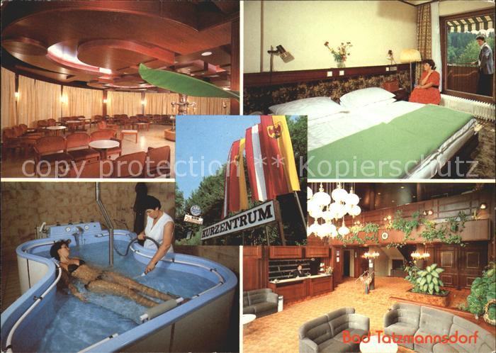 Bad Tatzmannsdorf Burgenland Kurzentrum Kurhotel Speisesaal Zimmer Therapiebecke