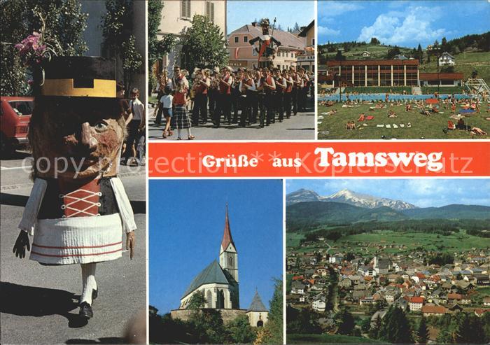 Tamsweg Lungau Samson Umzuege Schwimmbad Kirche Panorama