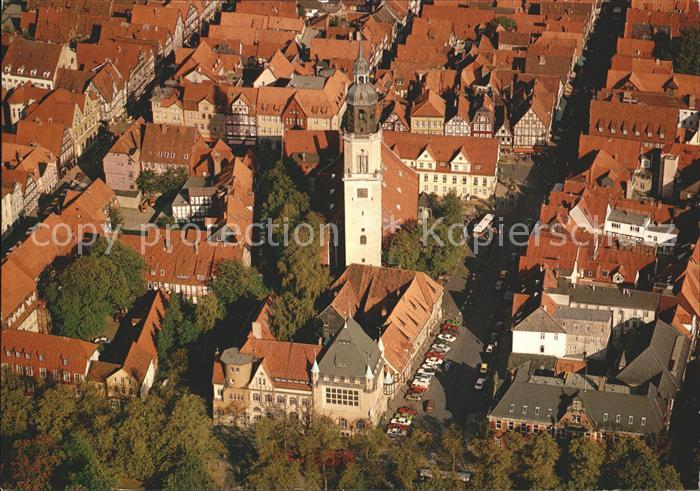Celle Niedersachsen Schloss und histor Stadtkern Fliegeraufnahme