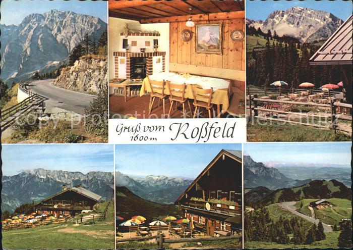 Rossfeldhuette Hoehenringstrasse Terrasse Gaststube