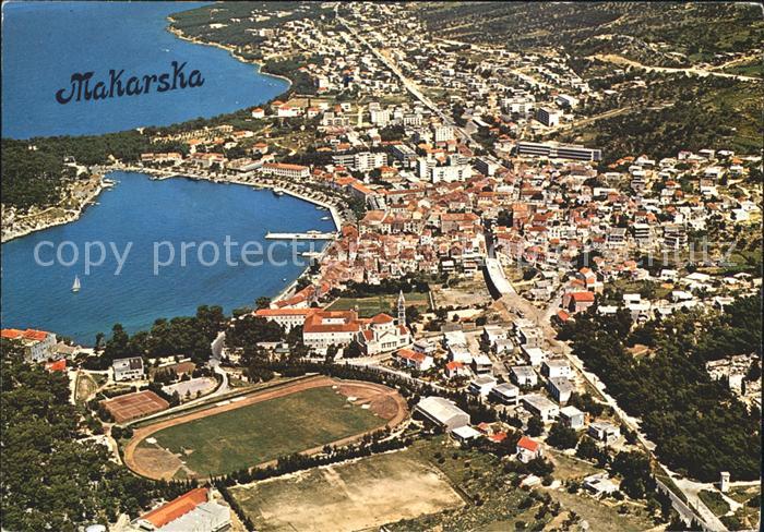 Makarska Dalmatien Fliegeraufnahme