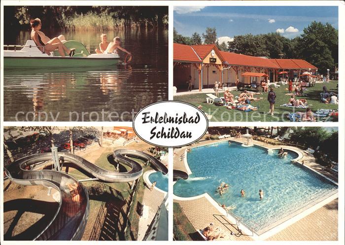 Schildau Neumuehlteichpartie Sozialgebaeude Gaststaette Wasserrutsche Beh Freibe