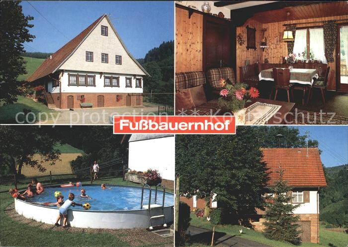 Wolfach Fussbauernhof Gaststube Swimmingpool