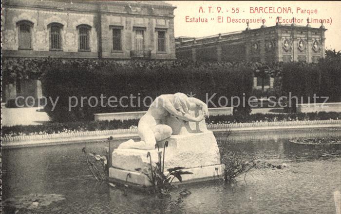 Barcelona Cataluna Parque Estatua El Desconsuelo