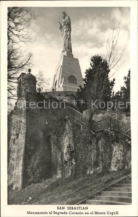 San Sebastian  Pais Vasco ES Monumento Sagrado Corazon Monte Urgull