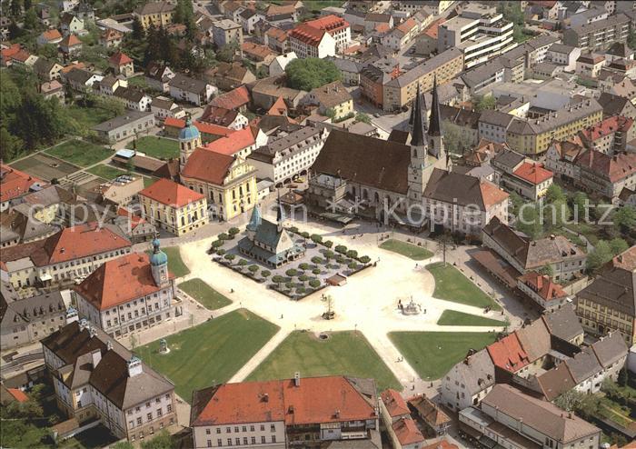 Altoetting Kapellplatz Fliegeraufnahme