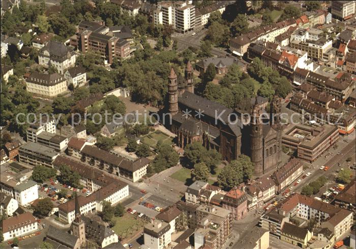 Worms Rhein Fliegeraufnahme Dom