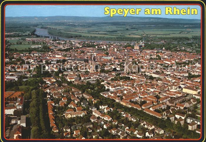 Speyer Rhein Fliegeraufnahme