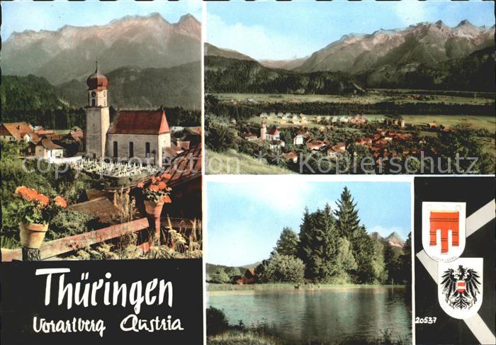 Thueringen Vorarlberg Kirche Teich